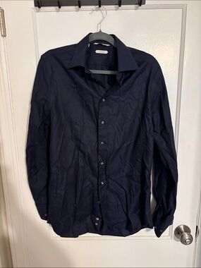 Suitsupply Men's Dark Navy Dress Shirt